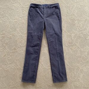 Talbots Womens Flawless Five Pocket Corduroy Pants Gray 6 Straight Stretch 32x31